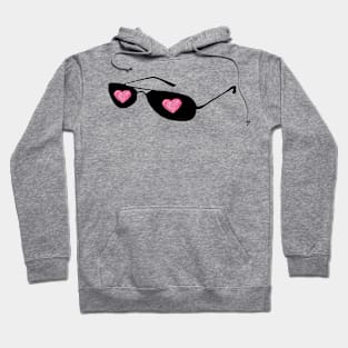 Love Heart Sunglasses Hoodie